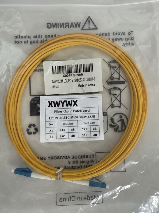 Cablu patch fibră optică 3m OM2/OM3 SXDX LSZH 3.0mm,duplex,LC FC SC ST