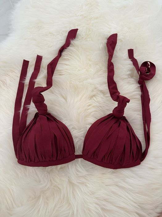 Costum de baie 2 piese vișiniu