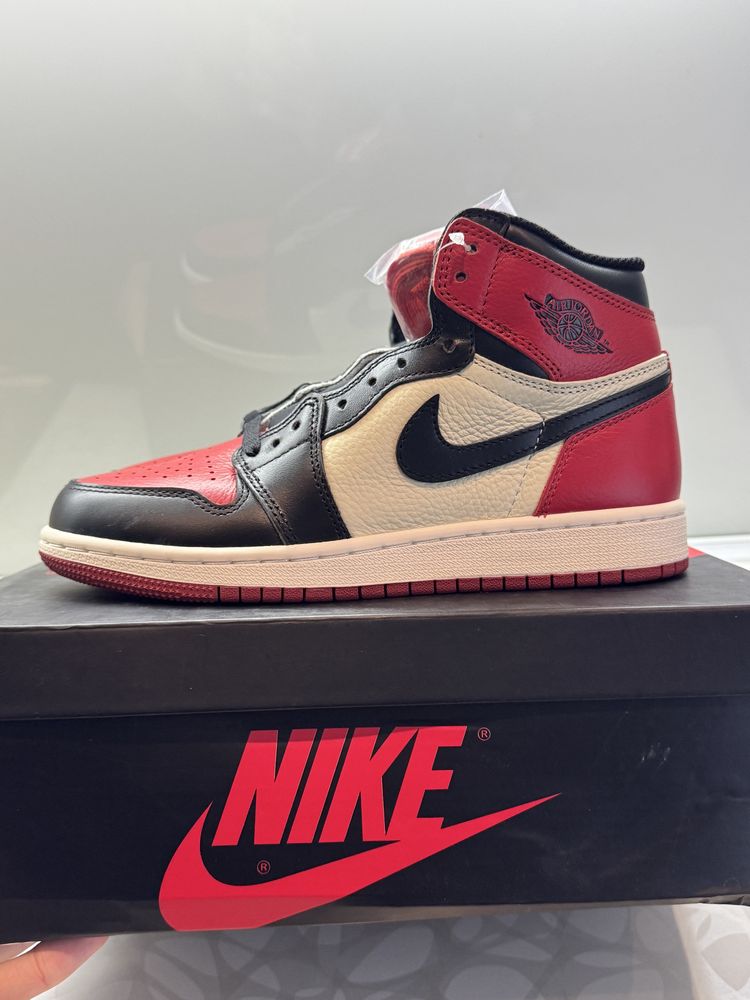 Jordan 1 High Bred Toe Кецове 37.5 Размер + Кутия
