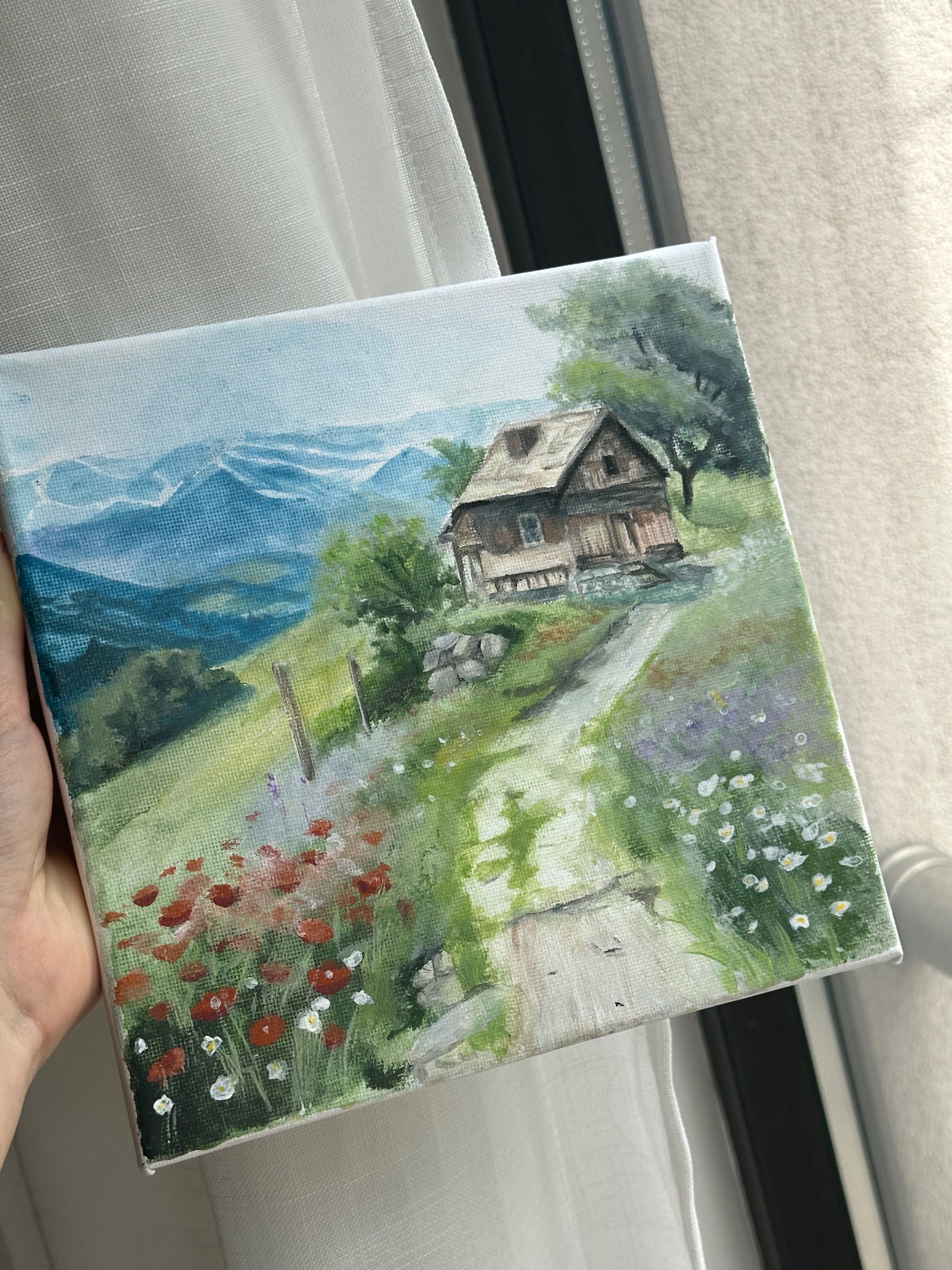 Живописна картина размер 20х20