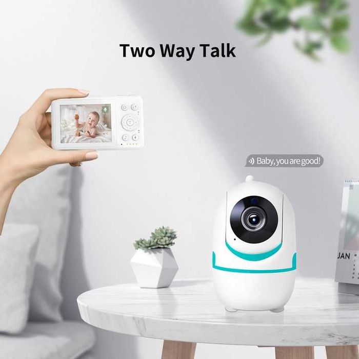Baby Monitor Digital 3.2” cu Camera 360°, Night Vision