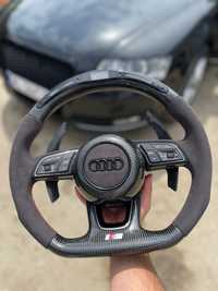Volan Audi Led+Carbon  Rs a3 a4 a5 a6 a7 a8 tt R8