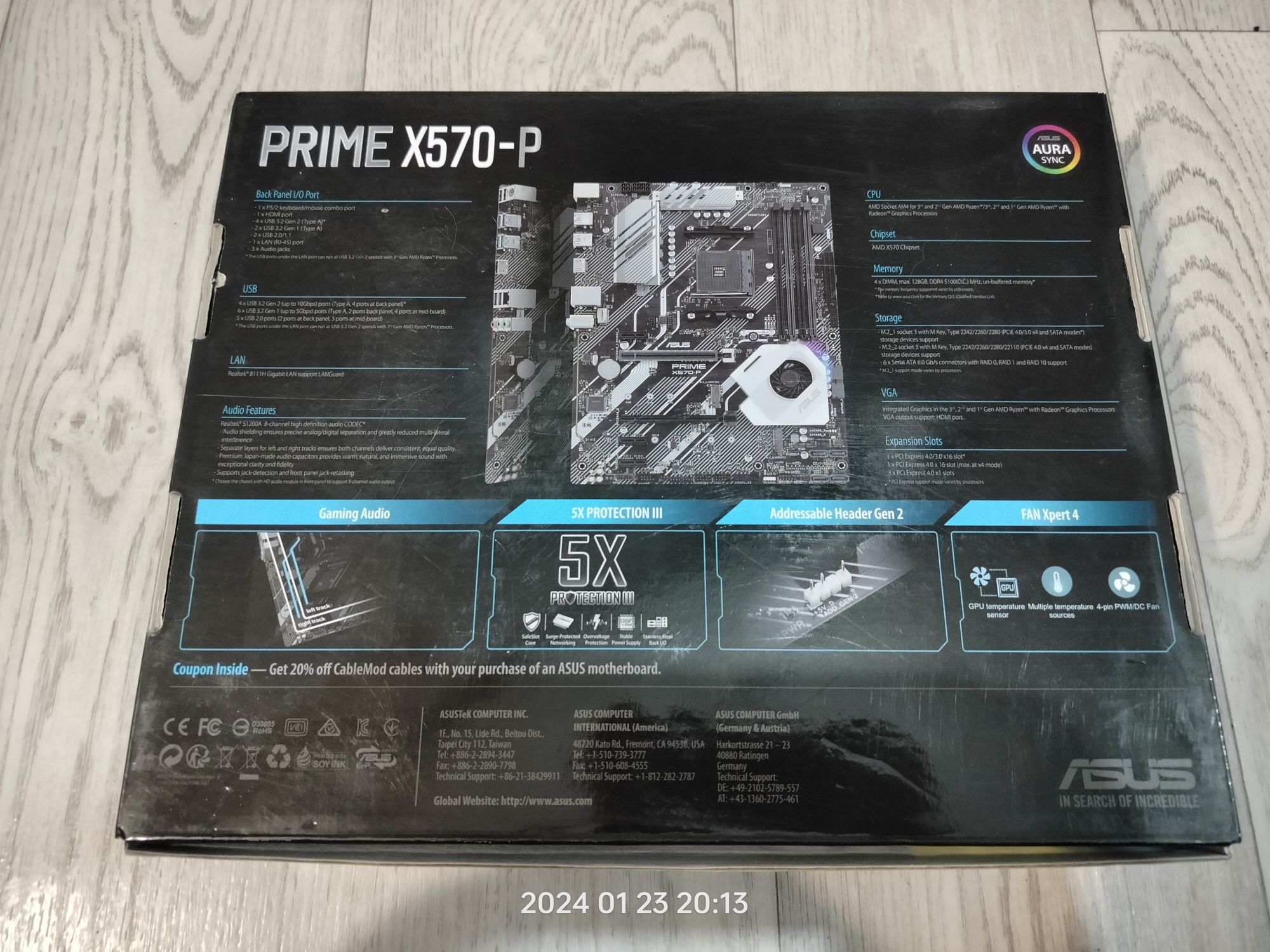 Продам материнскую плату ASUS PRIME X 570 P. Сокет AM4