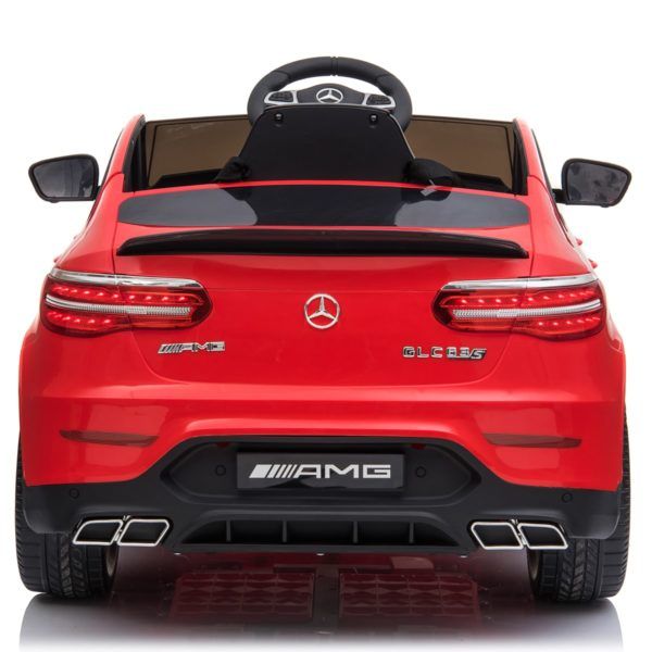 Masinuta electrica Mercedes GLC63s 70W 12V cu Scaun Tapitat #Rosu