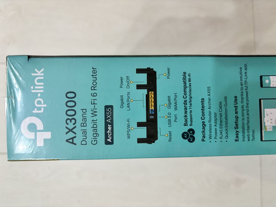 Router Wireless TP-Link Archer AX55 AX3000 Dual-Band Wi-Fi 6 Dual-Core