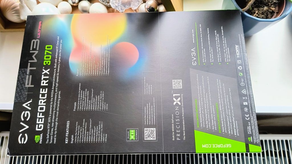 ПРОМО! Геймърска видео карта EVGA GeForce RTX 3070 Ultra FTW3 Gaming 8