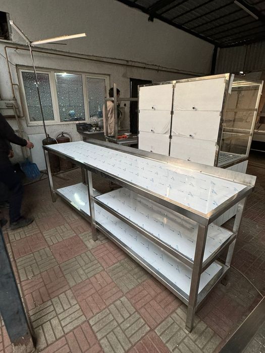 Стол нейтральное оборудование кухонное оборудование стеллажи мойка