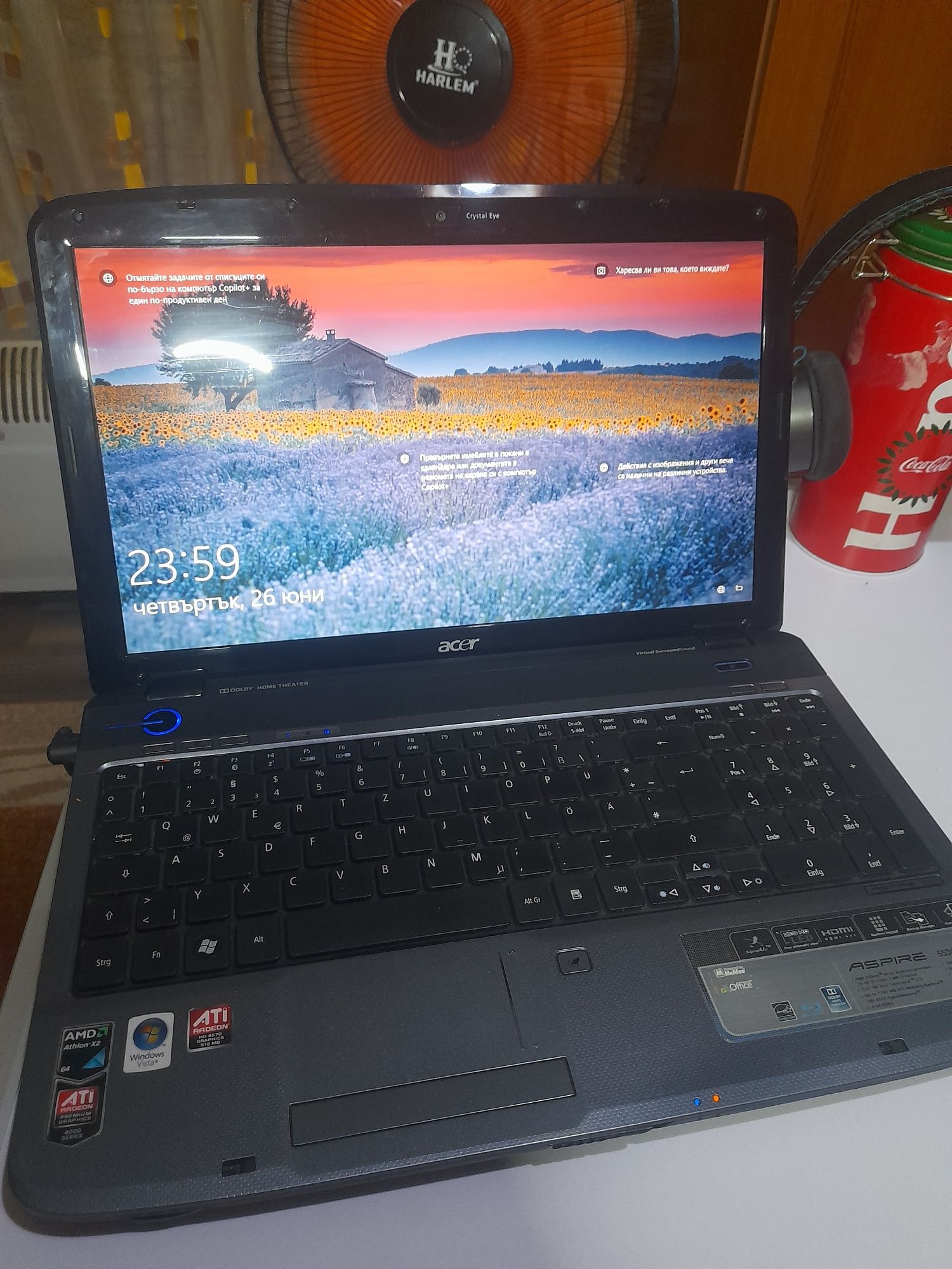 Лаптоп acer + мишка
