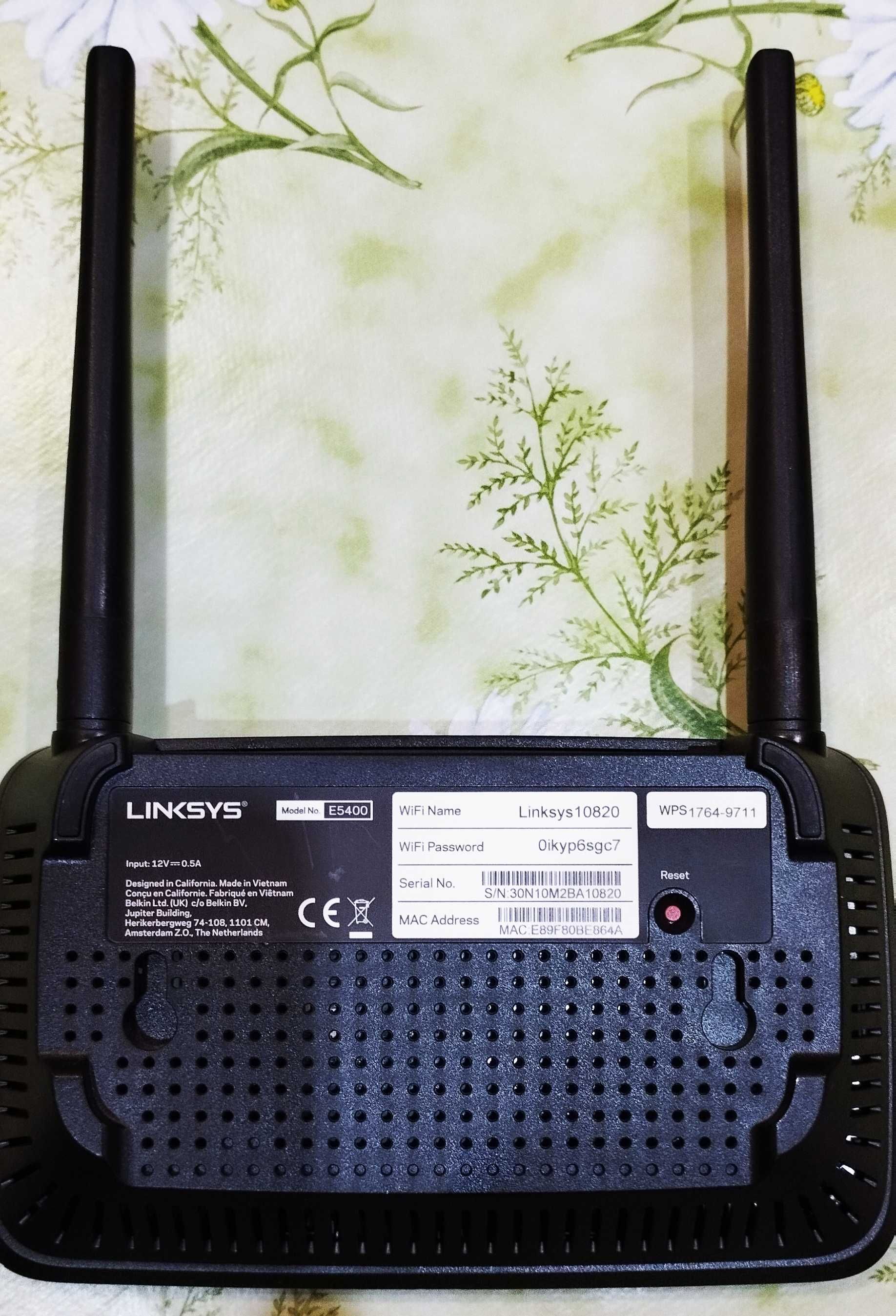 Безжичен рутер Linksys - E5400, 1.2Gbps, черен