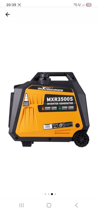 Generator invertor MXR3500S, Maxpeedingrods, Benzina/GPL, 3.5KW, 5.7L,