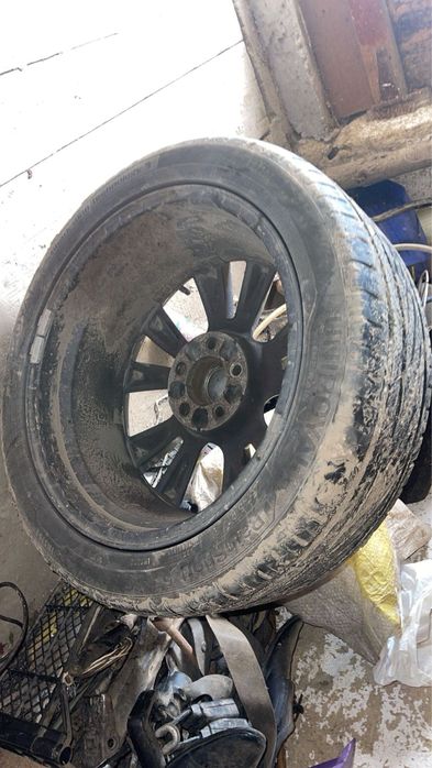 Vand set 4 jante opel cu cu cauciucuri bune de vara