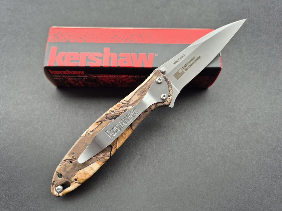 Сгъваем джобен нож Kershaw Leek Camo Assisted Flipper KS1660