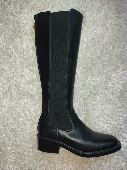 cizme piele naturala Massimo Dutti