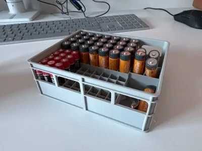 cutie baterii AA si AAA si 9V