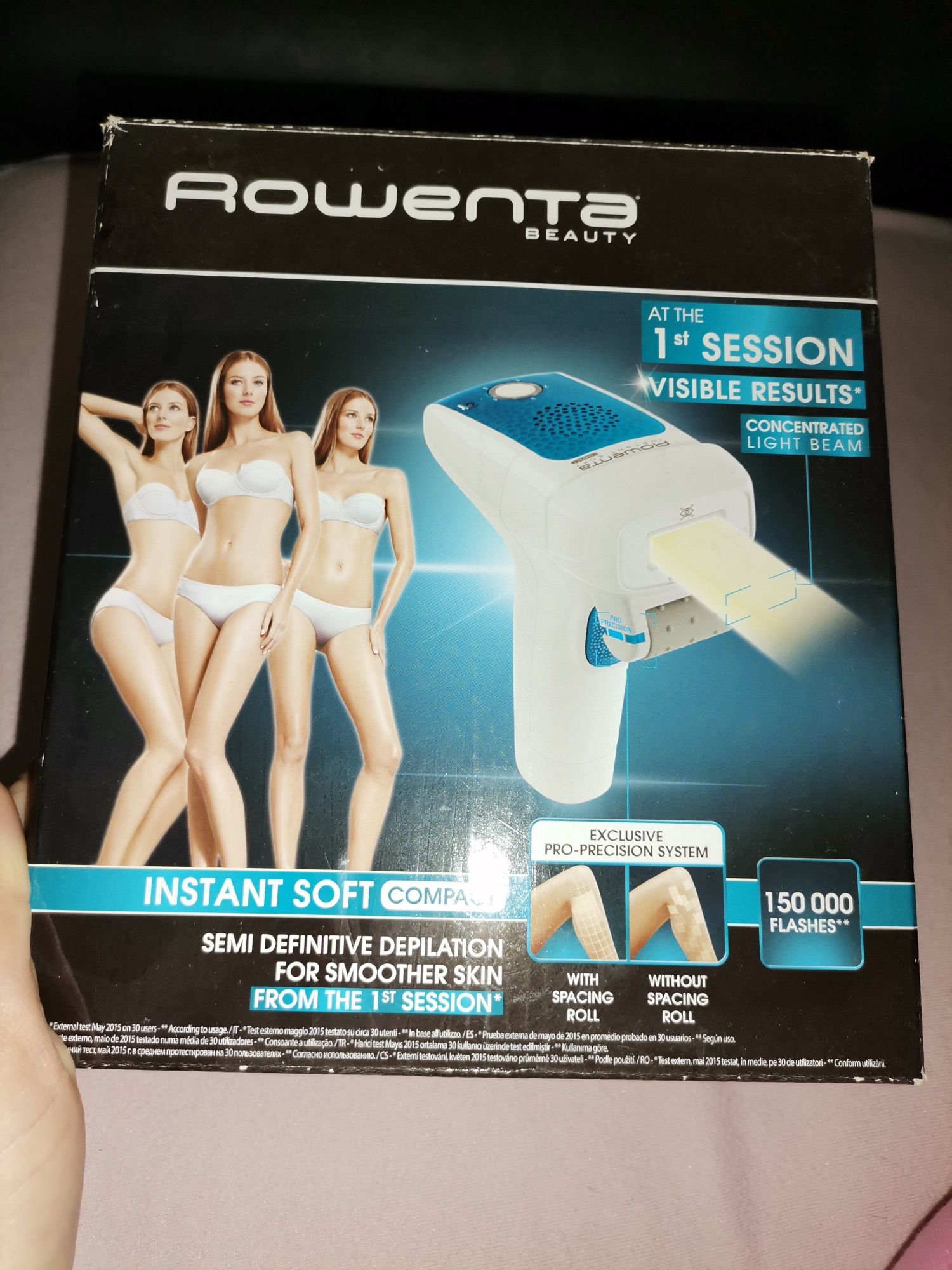 Vând epilator IPL Rowenta, 150000 impulsuri.