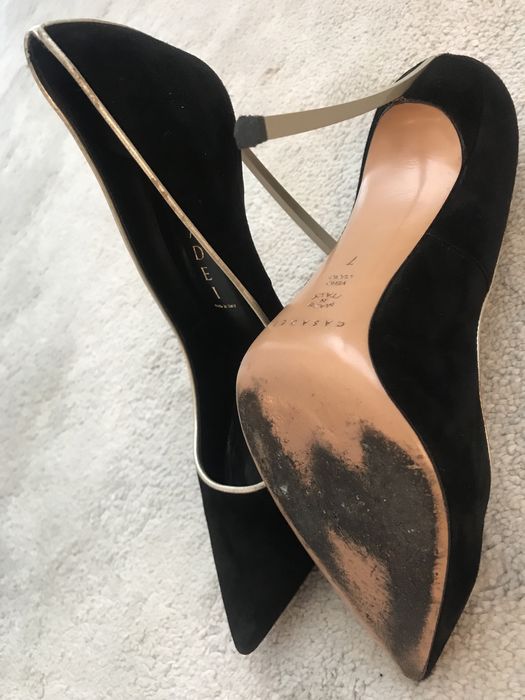 Casadei Stiletto blade black with golden rim