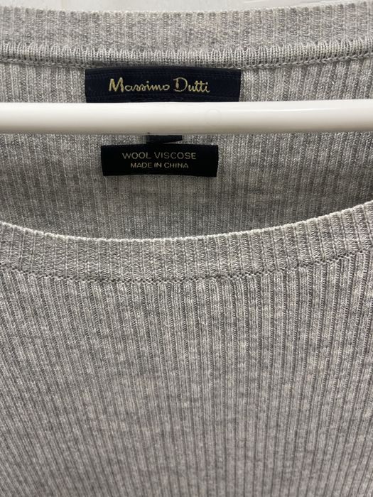 Pulover -rochita din casmir si lana Massimo Dutti