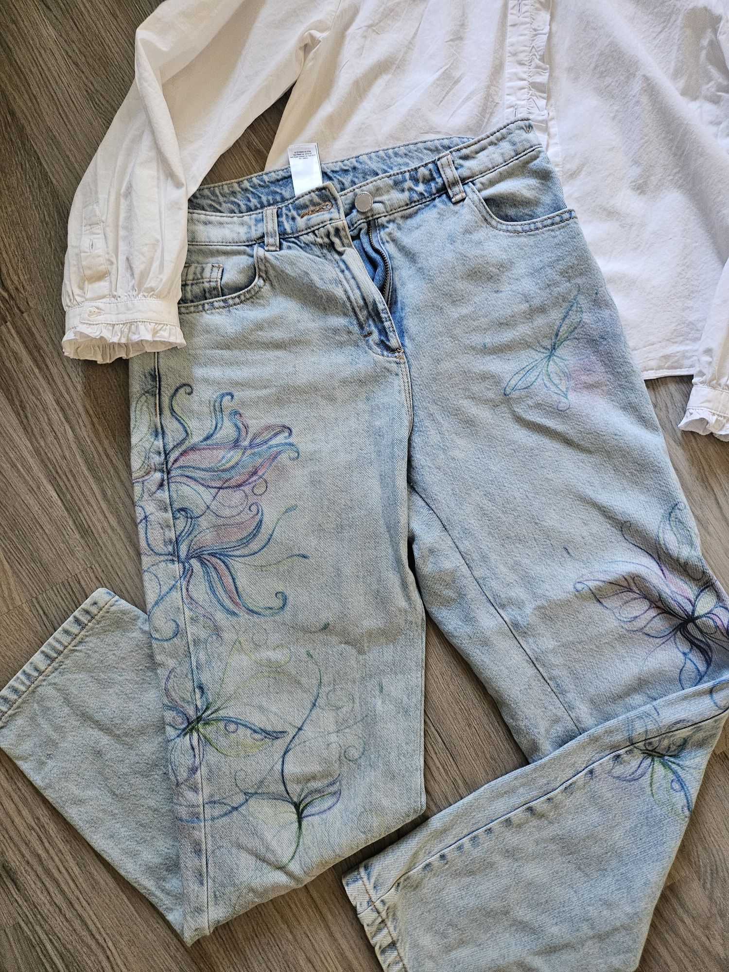 Haine Zara 11-12 ani Camasa+Fusta+cardigan