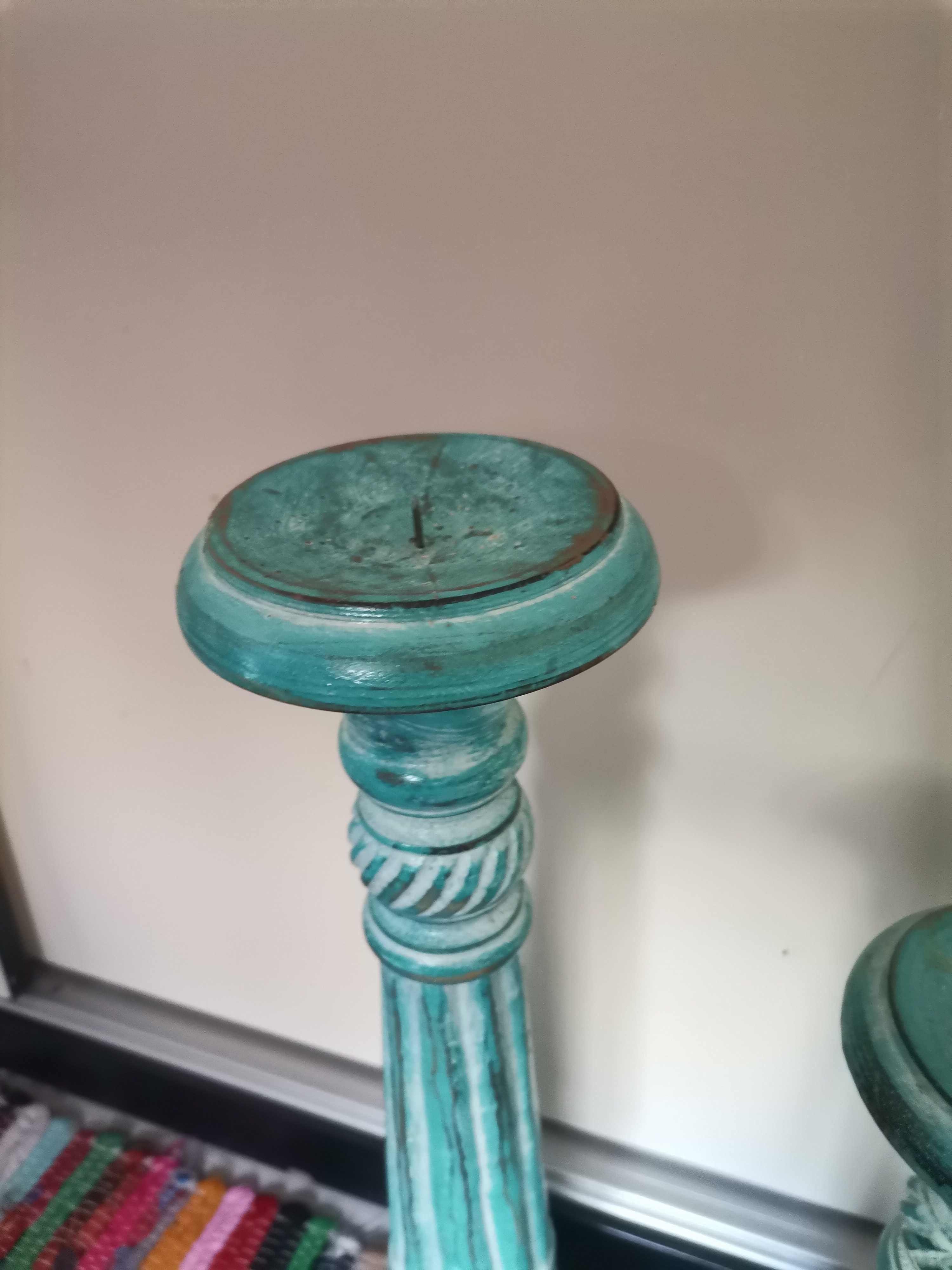 Set sfesnice vintage din lemn