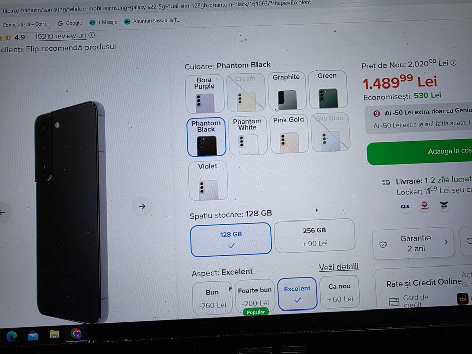 Sams.Galaxy S22, 5G !,stare foarte buna+bonus !