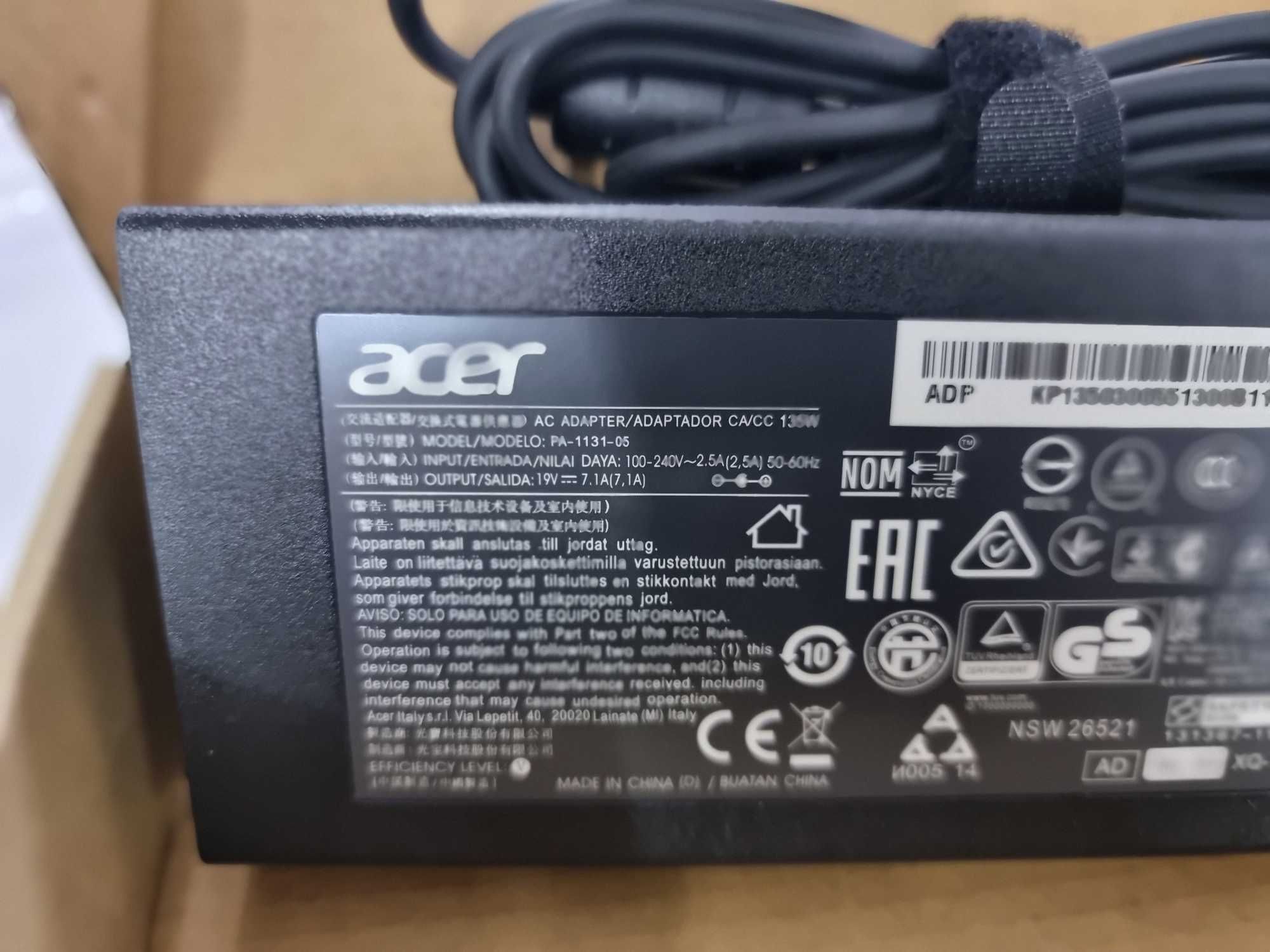 Зарядное Acer 19V 7.1A\Широкий Выбор Магазин "TERABYTE"