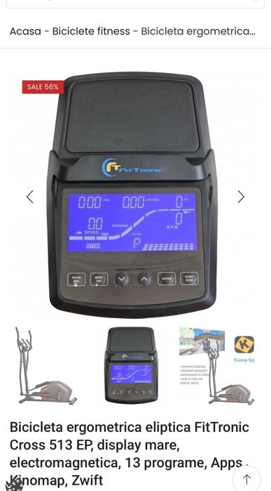 Bicicleta ergometrica eliptica