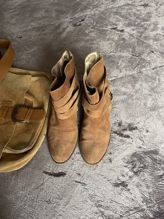 Боти и чанта от естествена кожа