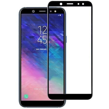 Folie sticla 5D Full Glue pentru Samsung Galaxy A6 Plus (2018), Negru