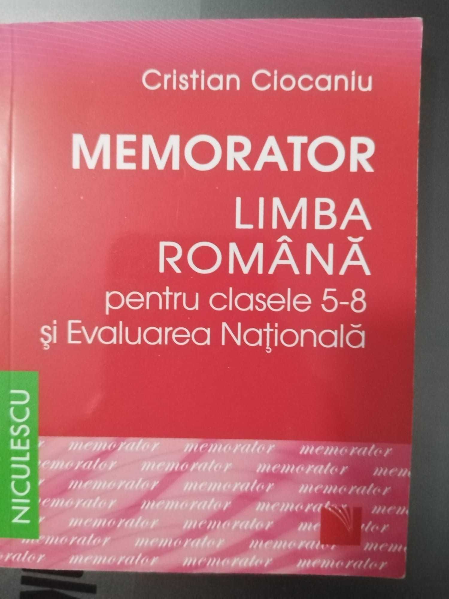 Memorator pentru clasele 5-8 şi Evaluarea Naţională