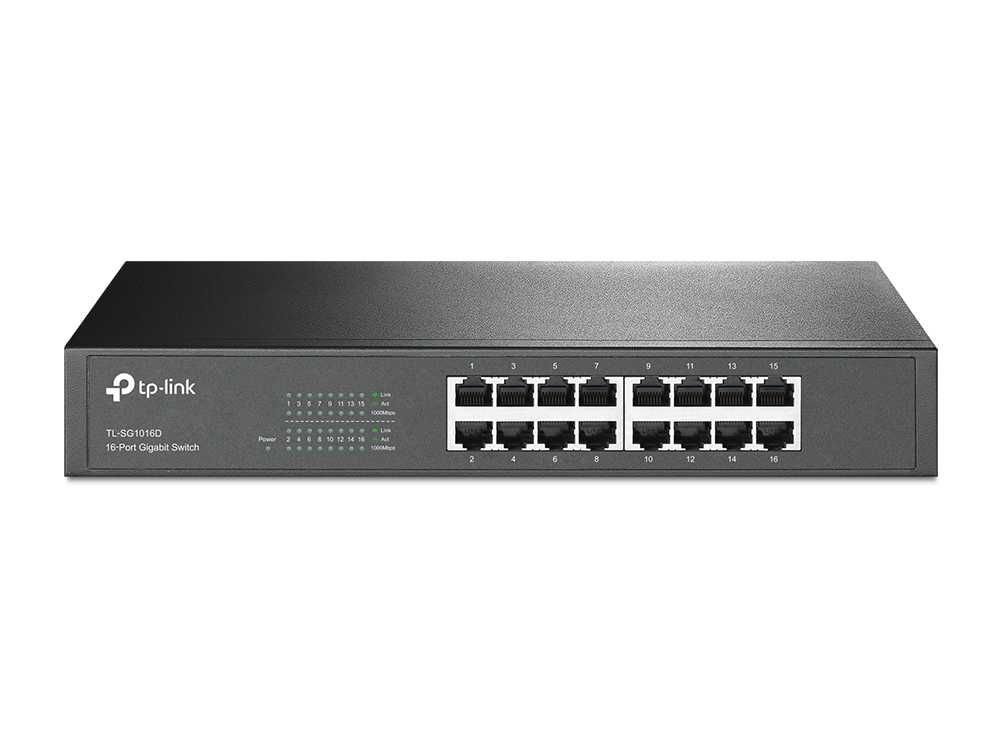 Коммутатор TP-Link TL-SG1016D 16-портовый (Switch)