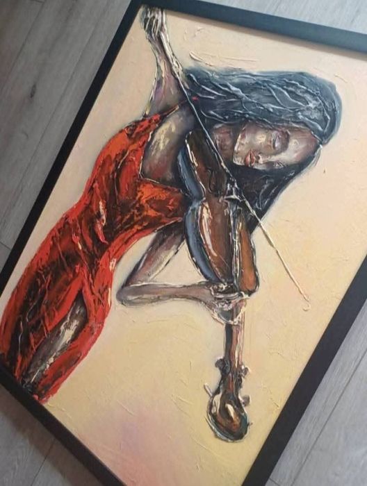 Цигуларката-каррина масло
Продавам нова картина-маслени бои
Размери с