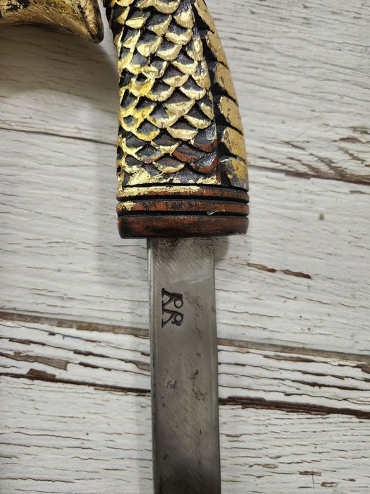 Приказен меч, солиден, с дървена дръжка с дървена кания