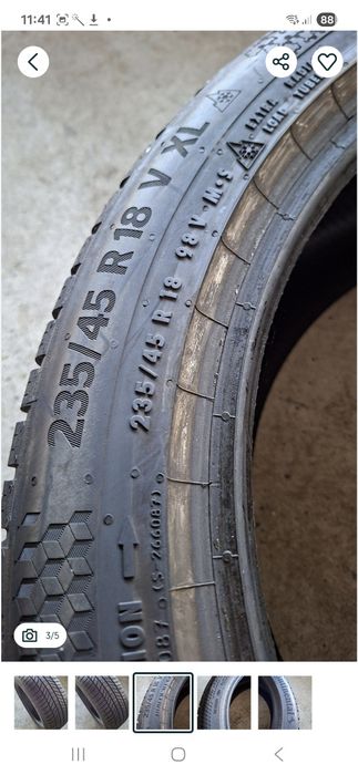 1buc NOU 235 45 R18 Continental iarna M+S cauciuc anvelopa ms 20