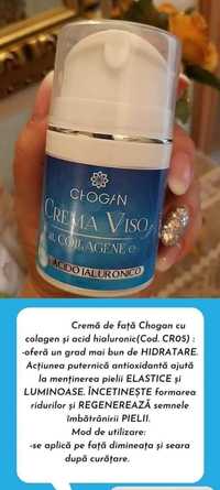 Crema Chogan de fata anti-age cu colagen si acid hialuronic