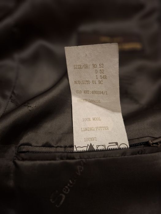 Sacou bărbați Seroussi, marimea L, 100% lână