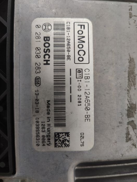 ECU Calculator Motor Ford Fiesta 1.6TDCI C1B1-12A650-BE 0281030283