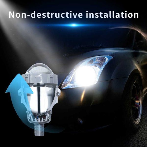 Bi-LED лупи за вграждане, 2.5 инча, 80W 7000lm, 12V,2бр