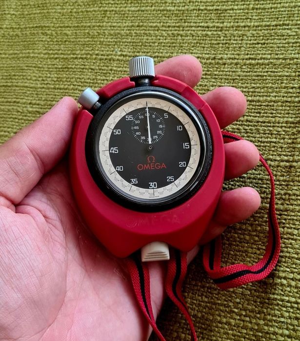 Cronometru Omega Original Swiss Made Mecanic Stopwatch Fotbal