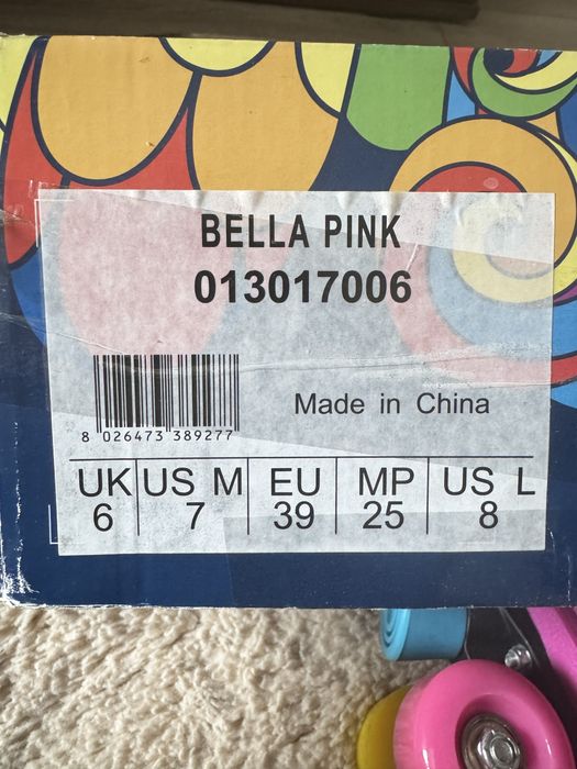 Patine cu rotile/Rollerskates roz de femei/dama Fila marimea 39