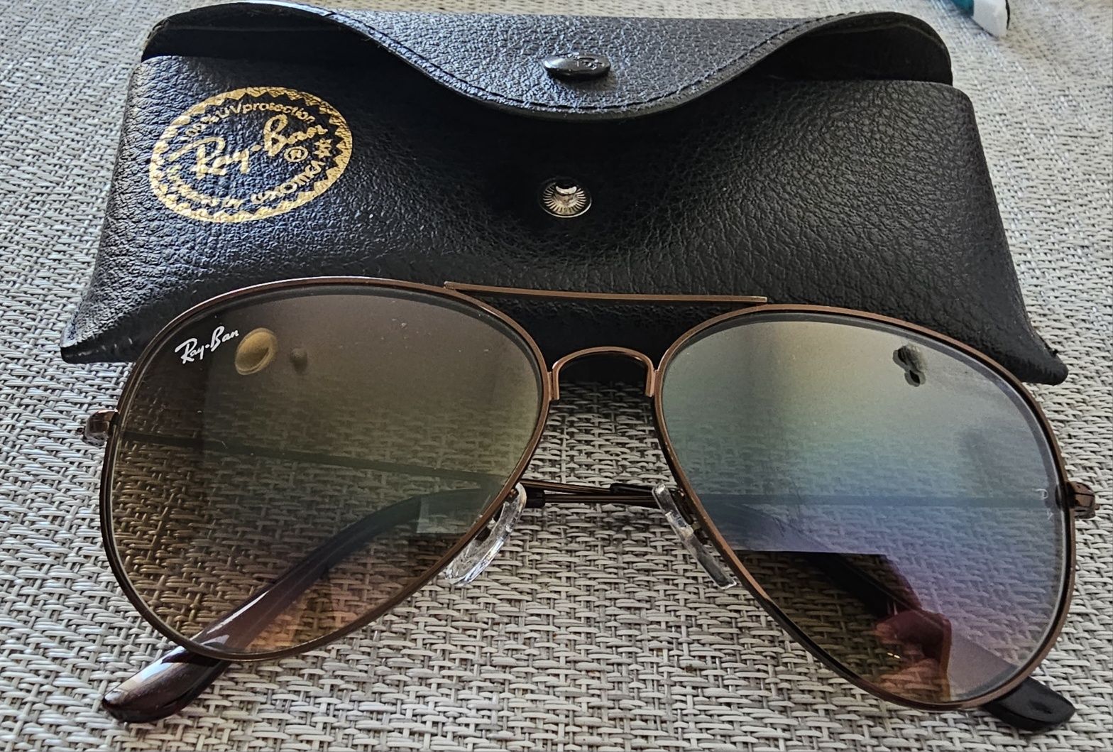 Ray-Ban RB3025 004/51 Aviator Large Metal brown, originali