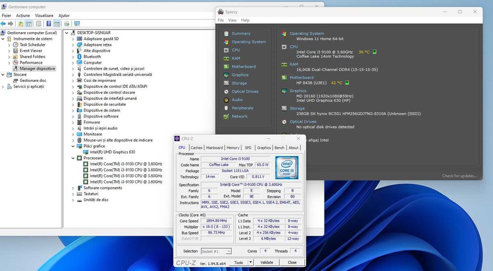 Procesor Intel Core i3-9100, 3.6GHz, 6MB, Socket 1151v2
