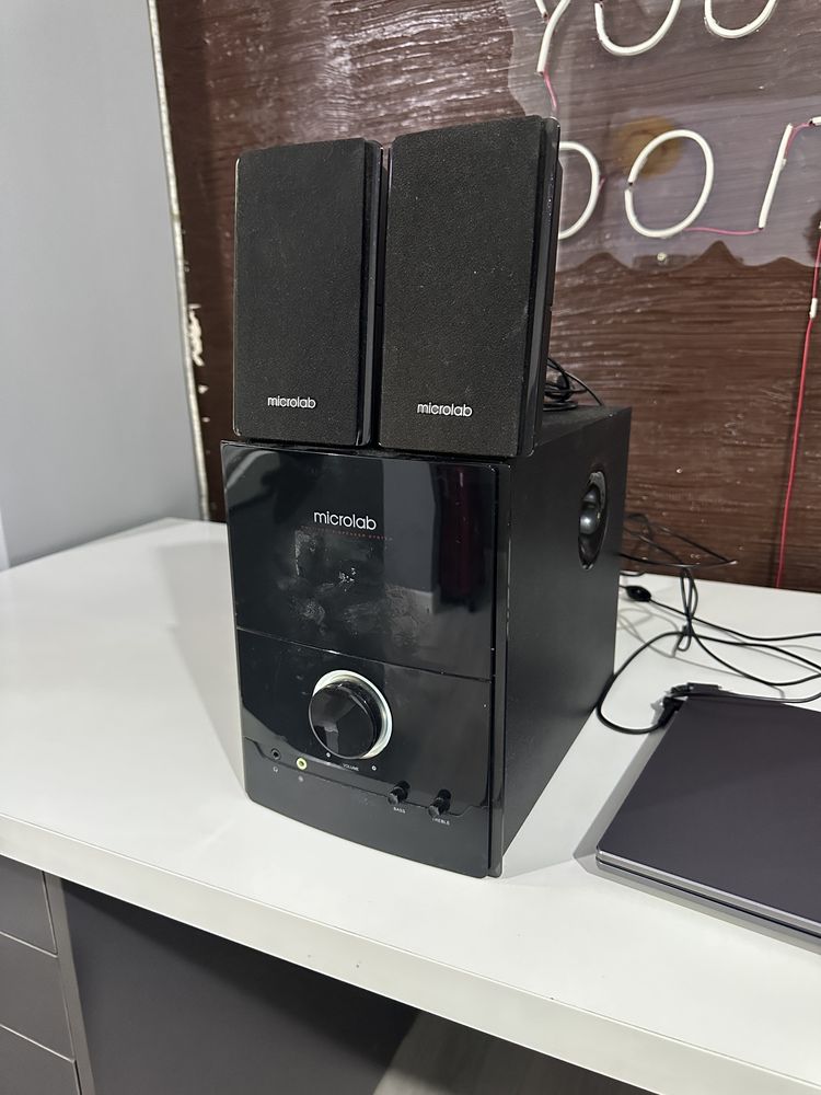 Компьтерный сабвуфер колонки для пк microlab