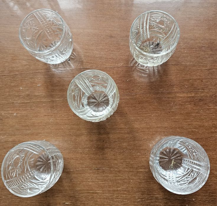 Pahare de cristal(rubin)