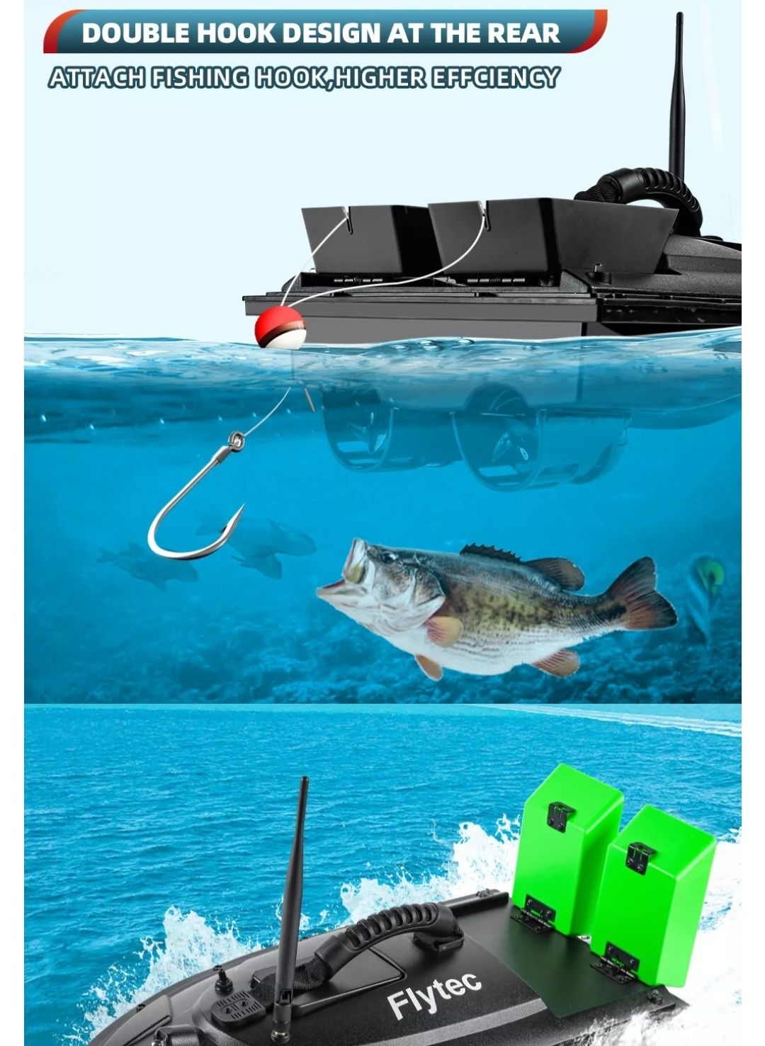 Лодка за захранка Flytec 2011-5 RC BaitBoat захранка кораб лодка риба