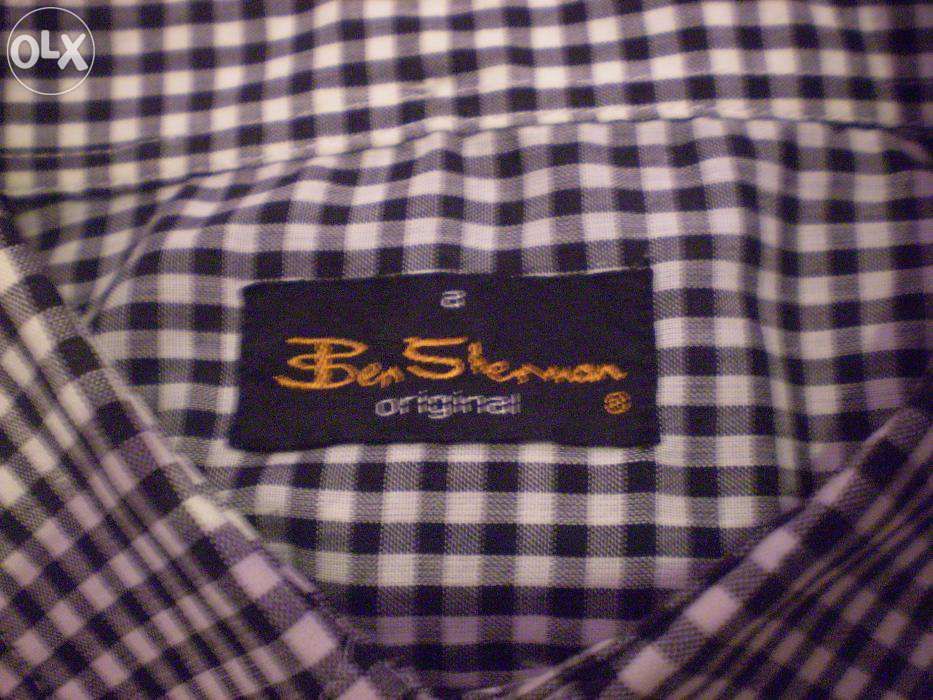 Camasa Ben Sherman M barbati maneca scurta casual marimea M negru -al