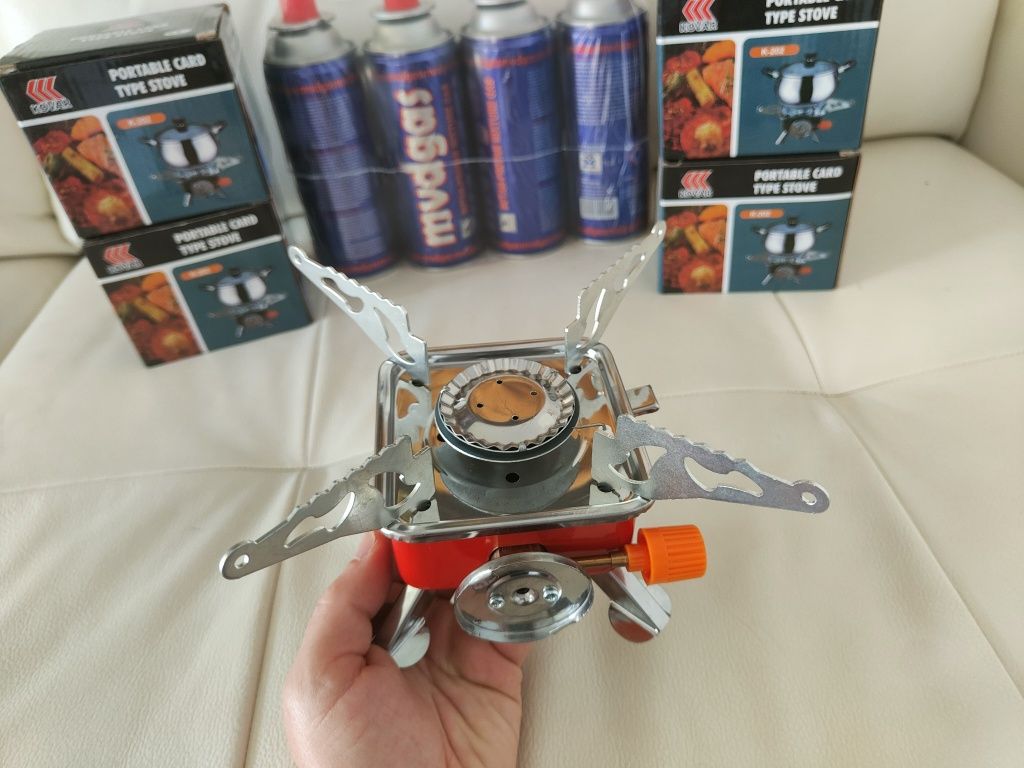 Mini aragaz camping + gaz 400ml
