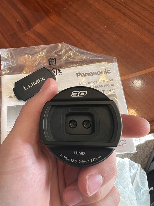 Vând obiectiv Panasonic 12,5mm 3D, nou, nefolosit