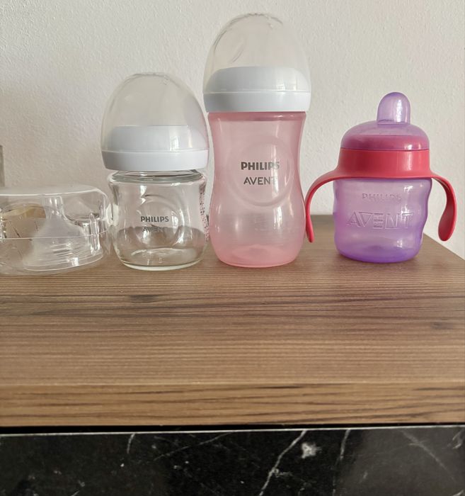 Set 3 biberoane Philips Avent + 1 tetina