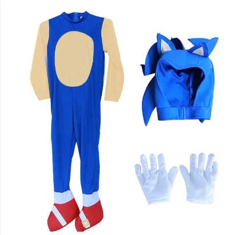 Детски костюм на Соник Sonic  + ПОДАРЪК светещо йо йо