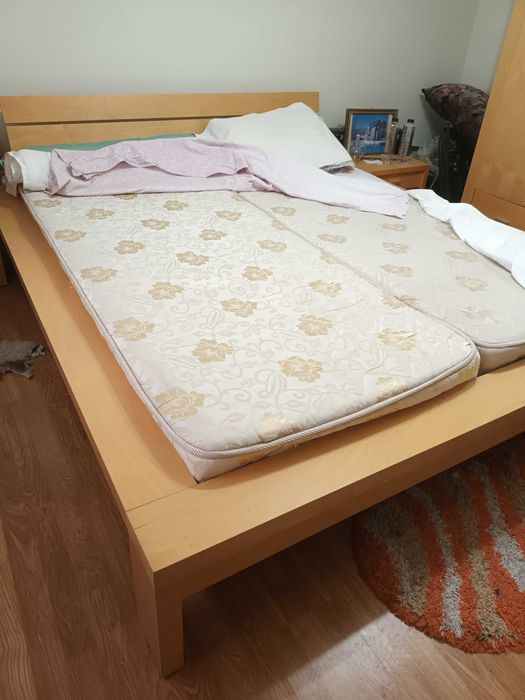 Pat dublu cu 2 saltele in Arad, la 800 lei